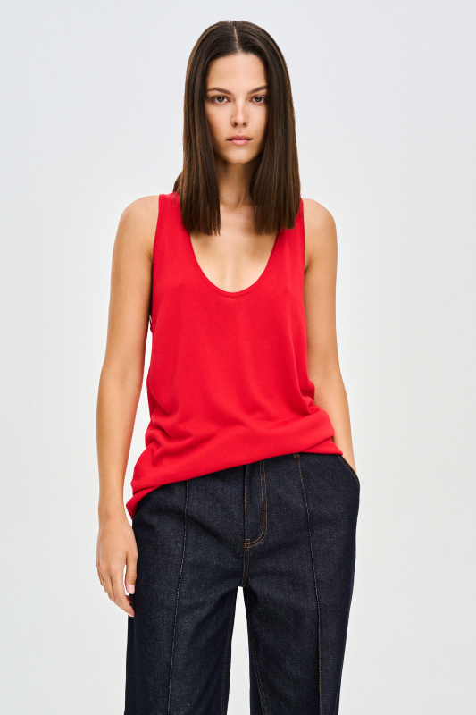 Майка тонкой вязки RED